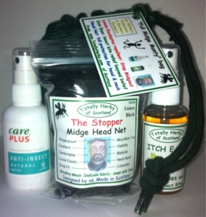  the Full Midge Monty bag -
 2 herbal sprays and a net 